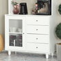 Hanah Home Armario Multiusos Grano 96 - Blanco